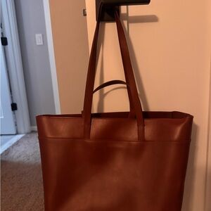 Brown Leather Tote Bag